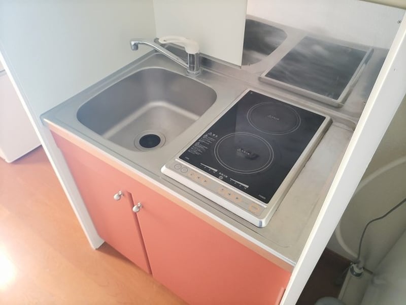 レオパレスソレイユのキッチン(101号室の資料掲載例)