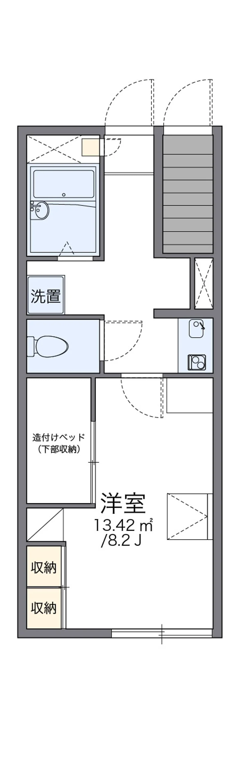 レオパレスニューウェルⅠの間取り図（複数号室の資料）