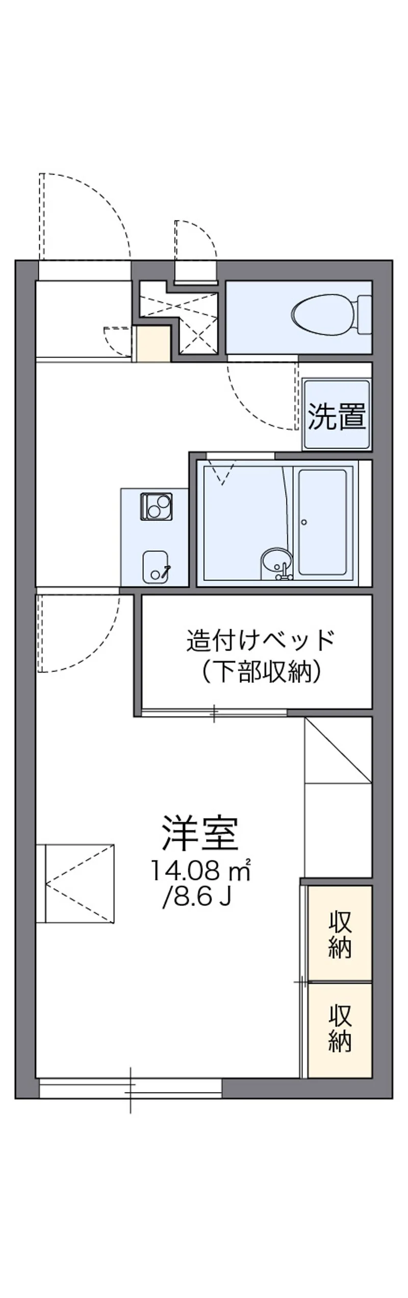 レオパレスＹＡＷＡＲＡの間取り図（複数号室の資料）