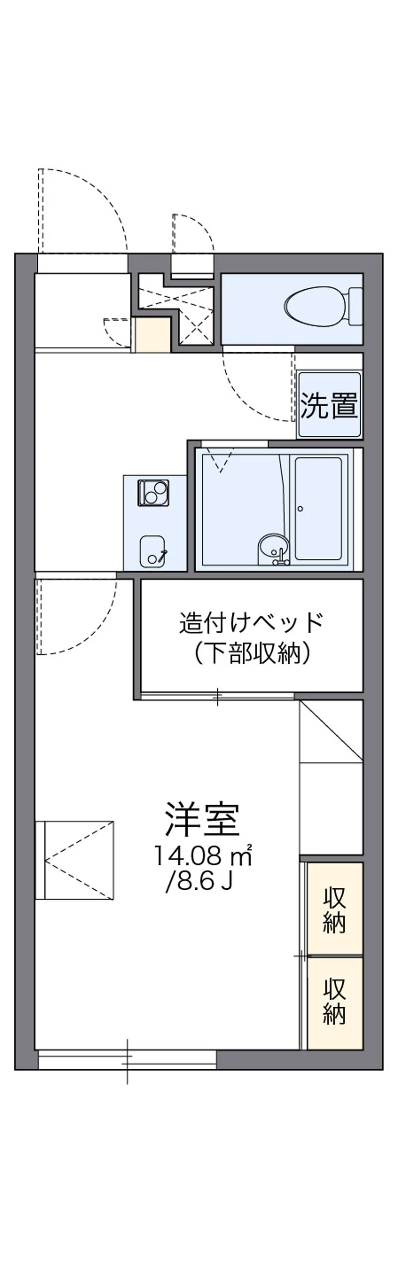 レオパレスエスベランスの間取り図（複数号室の資料）
