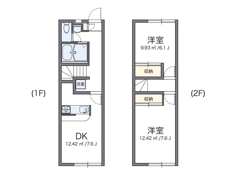 レオパレスアネシスの間取り図（複数号室の資料）