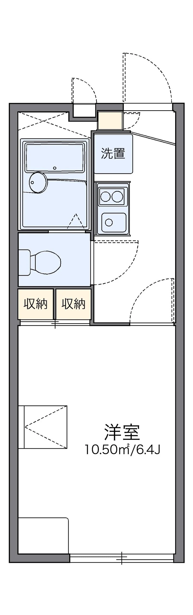 レオパレスレガーロの間取り図（複数号室の資料）
