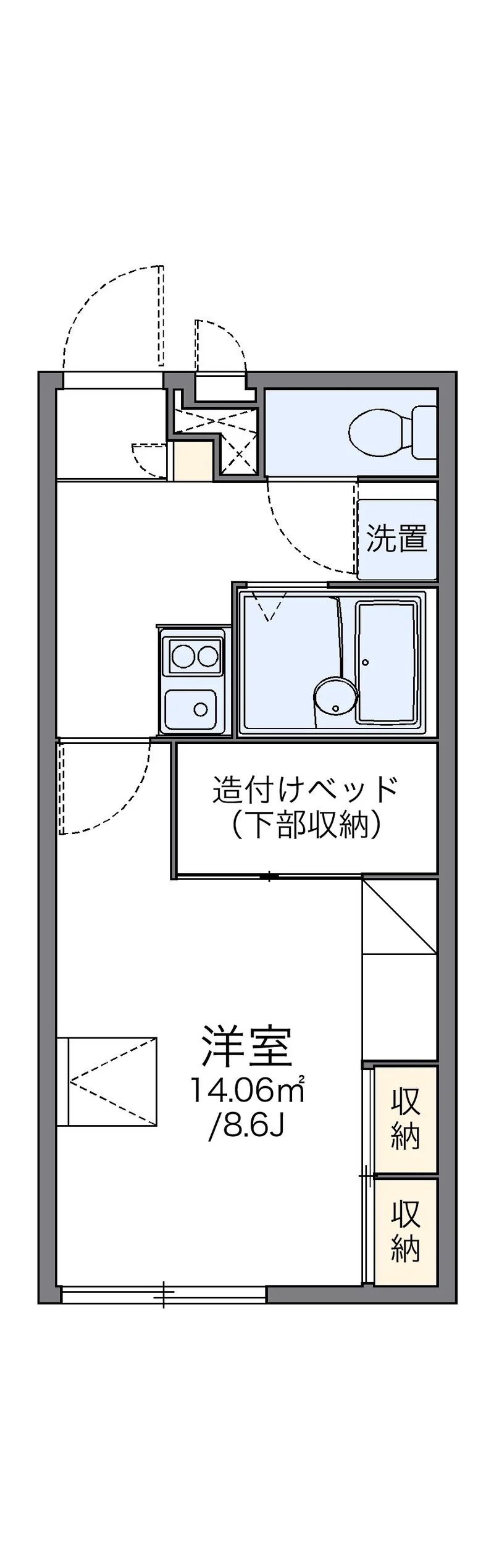 レオパレスビィ　グラッドの間取り図（複数号室の資料）