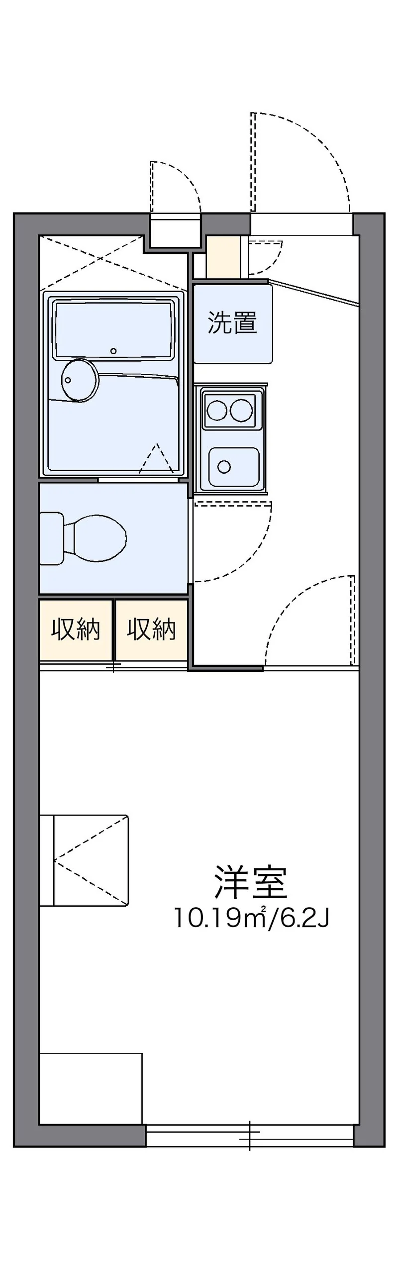 レオパレスオーク　ヒルの間取り図（複数号室の資料）