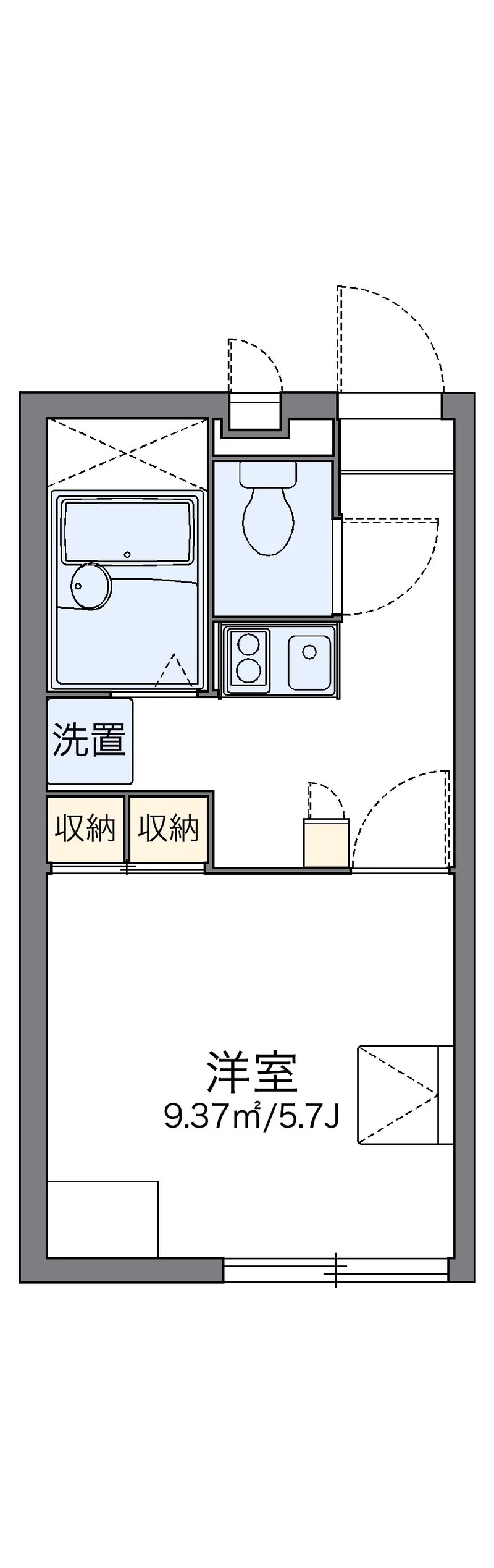 レオパレスＷＩＳＴＥＲＩＡの間取り図（複数号室の資料）