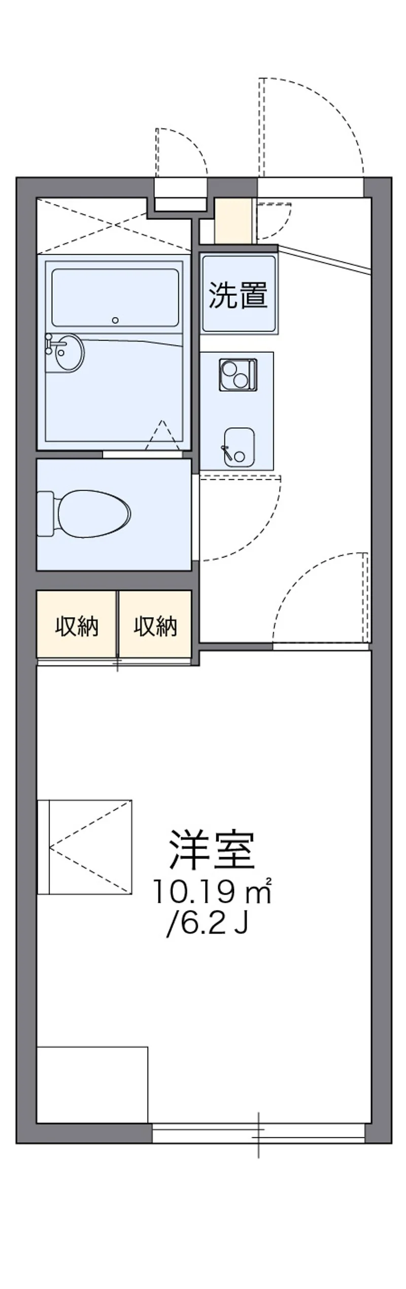 レオパレスフェリチタの間取り図（複数号室の資料）