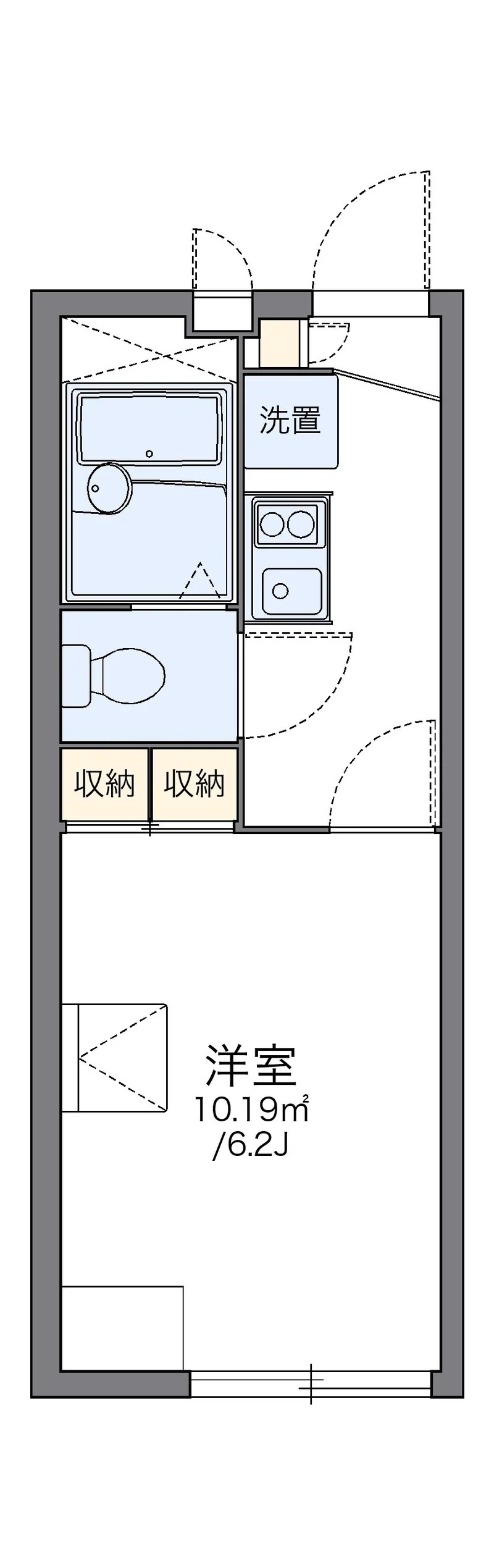 レオパレス城南Ⅱの間取り図（複数号室の資料）