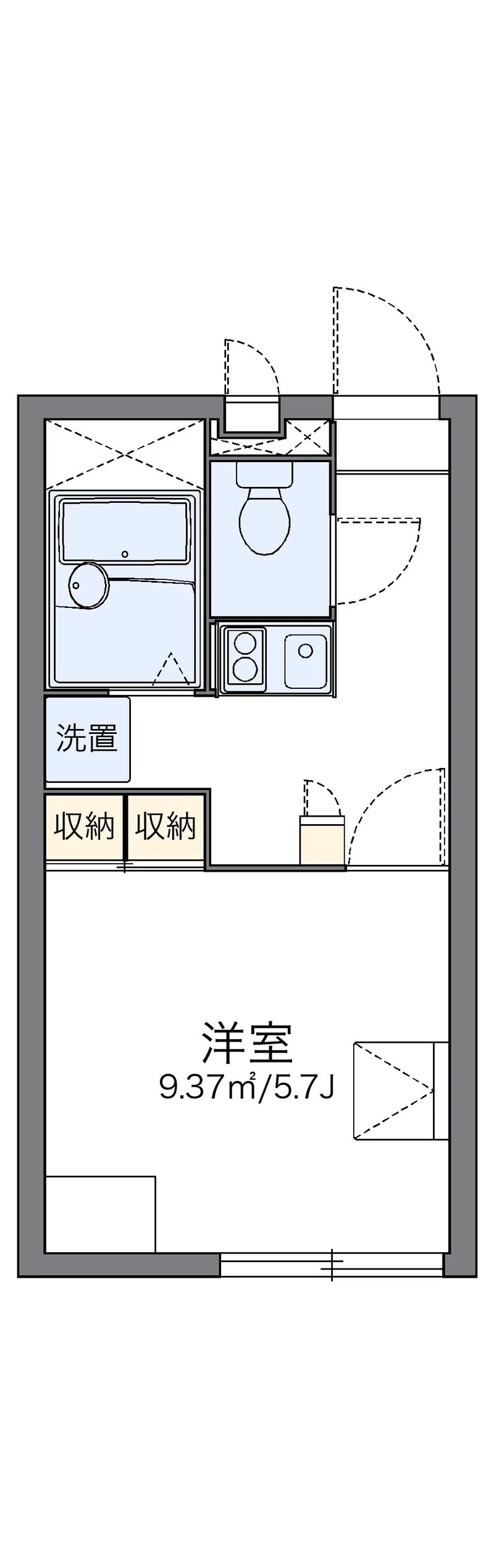 レオパレスヴィラインゼルの間取り図(複数号室の資料)