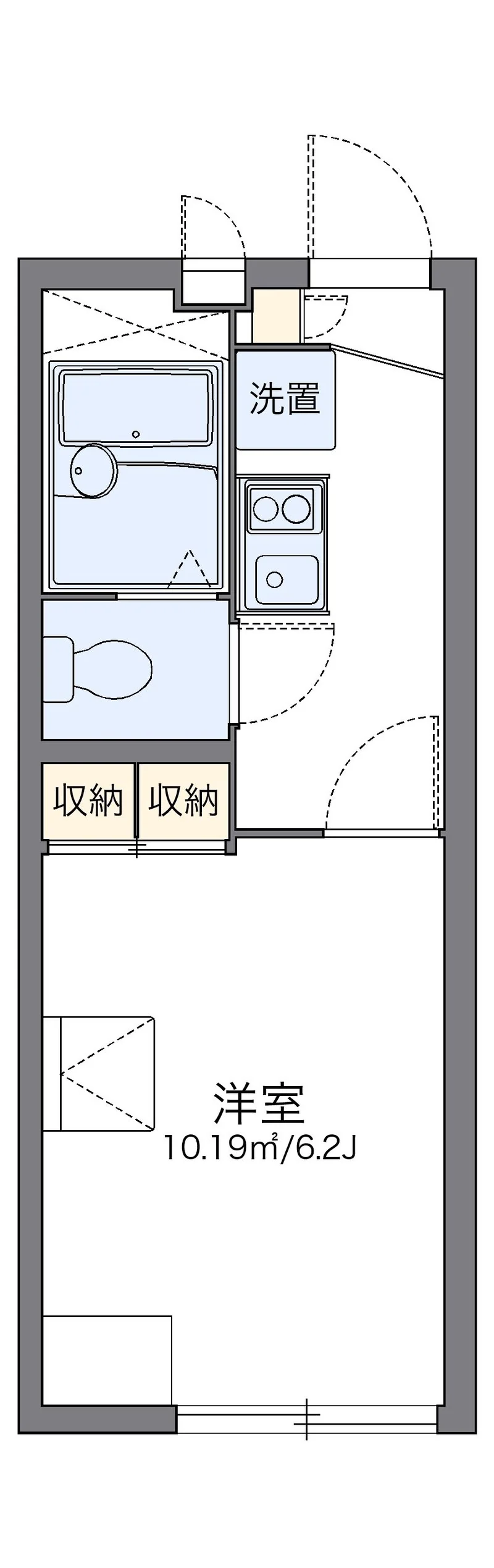 レオパレス東大門の間取り図(101号室)