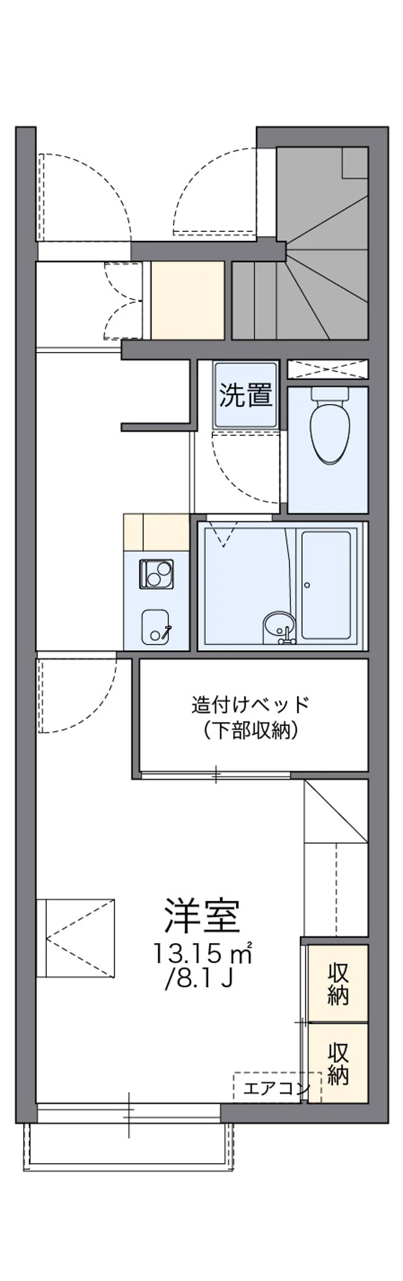 レオパレスイーグルハイツの間取り図（複数号室の資料）