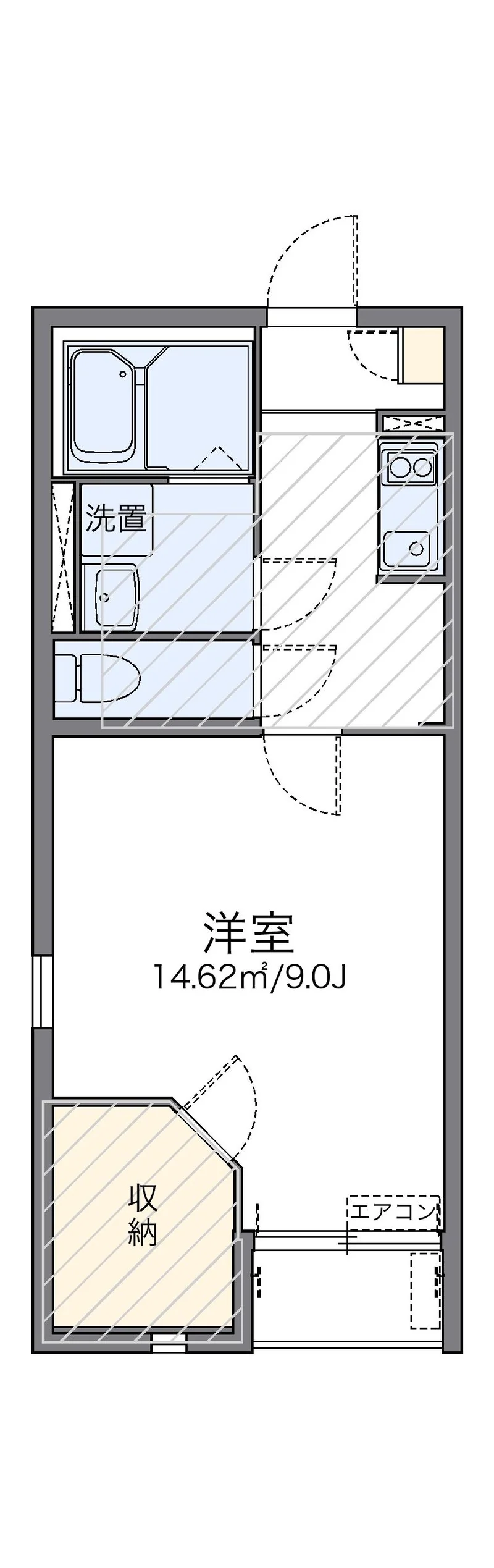 レオネクストグリーンヴィラ扇台の間取り図（101号室）