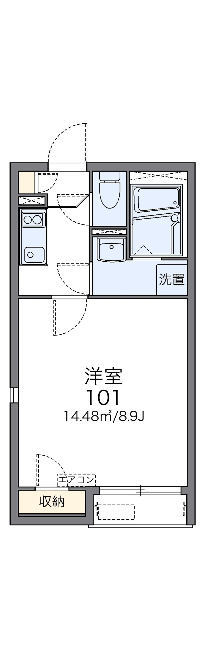 レオネクスト一本杉Ⅲの間取り図（建物の掲載図面）