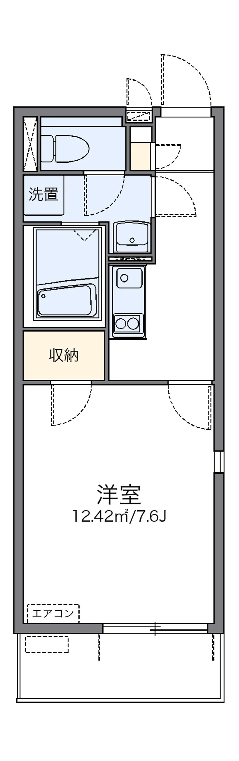 レオネクストマリポサⅢの間取り図（複数号室の資料）
