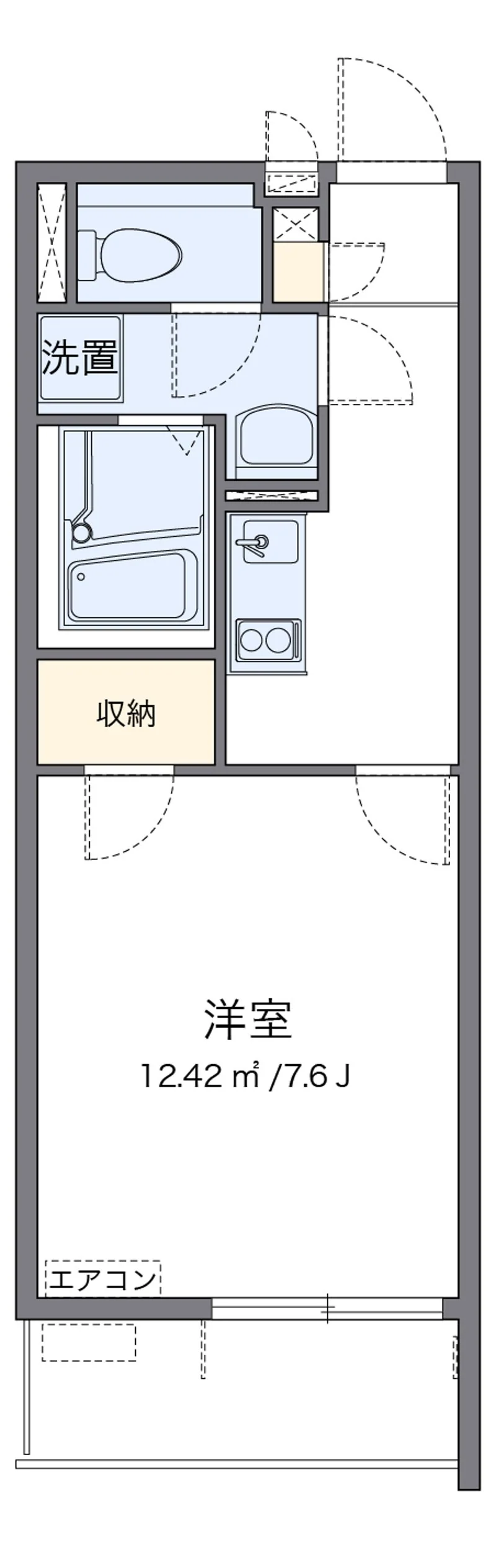 クレイノサクシード所沢の間取り図（101号室）